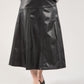 Leather Midi Skirt