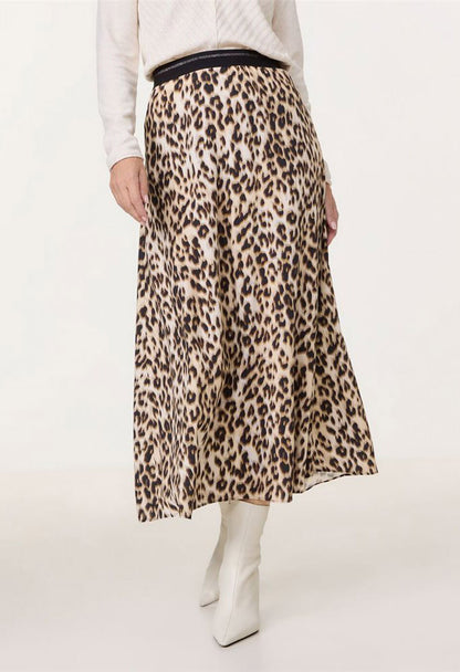 Leopard Print Maxi Skirt