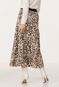 Leopard Print Maxi Skirt