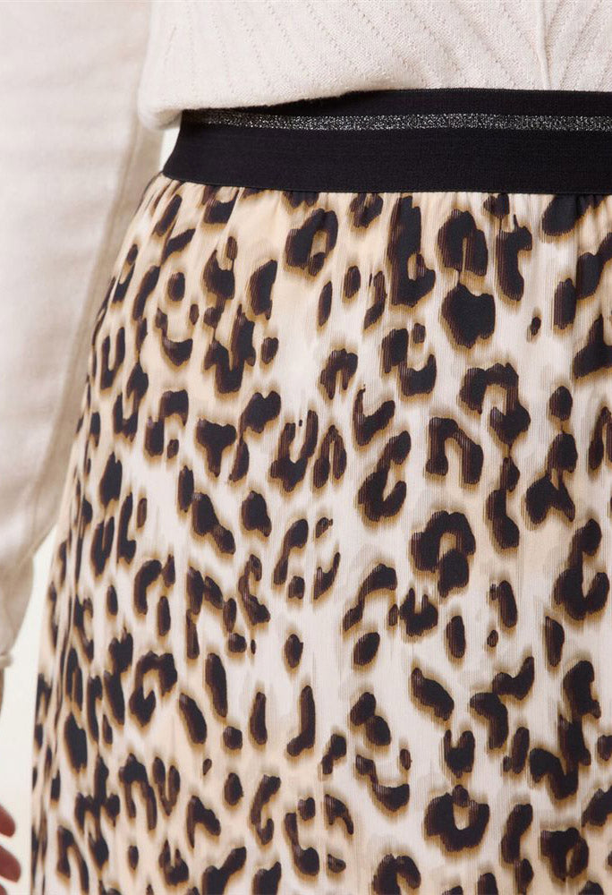 Leopard Print Maxi Skirt