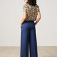 Pinstripe Wide Leg Trousers