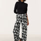 Patterned Pleated Trouser