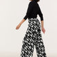 Patterned Pleated Trouser