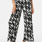 Patterned Pleated Trouser