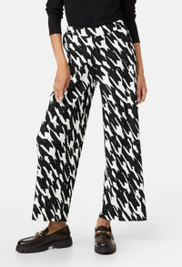 Patterned Pleated Trouser