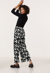 Patterned Pleated Trouser