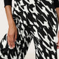 Patterned Pleated Trouser