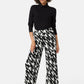 Patterned Pleated Trouser