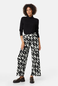 Patterned Pleated Trouser