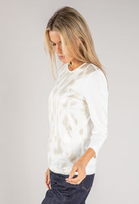 3/4 Sleeve Foiled Top