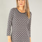 Monochrome Geo Print Top