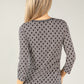 Monochrome Geo Print Top