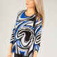 Geo Zig Zag Printed Top