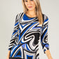 Geo Zig Zag Printed Top