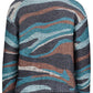 Abstract Stipe Print Knit Jumper