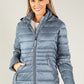 Quilted jacket with detachable hood