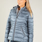 Quilted jacket with detachable hood