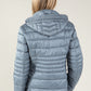 Quilted jacket with detachable hood