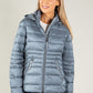 Quilted jacket with detachable hood