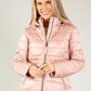 Quilted jacket with detachable hood