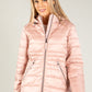 Quilted jacket with detachable hood