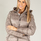 Quilted jacket with detachable hood