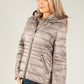 Quilted jacket with detachable hood