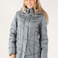 Faux Fur Hood Padded Coat