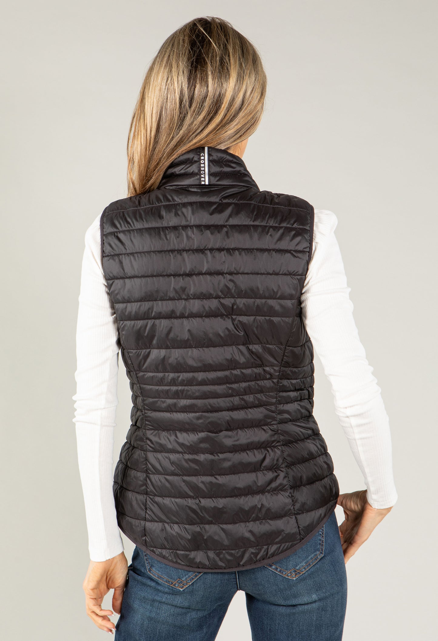 Quilted Gilet with Stand Up Collar