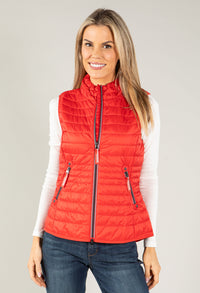 Quilted Gilet with Stand Up Collar