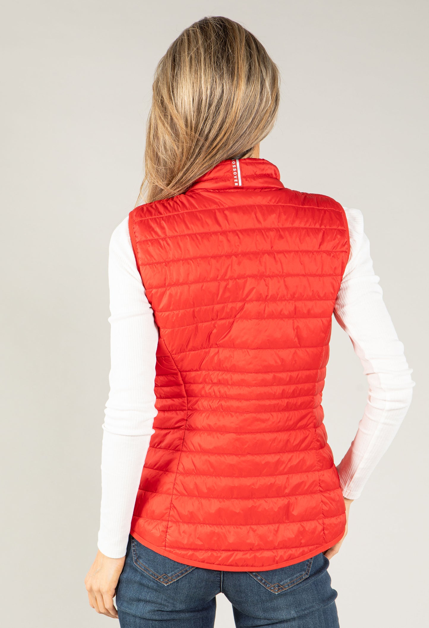 Quilted Gilet with Stand Up Collar