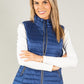 Quilted Gilet with Stand Up Collar