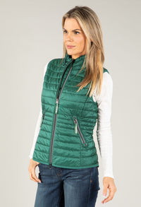 Quilted Gilet with Stand Up Collar