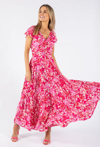 Tropical Blossom Print Dress