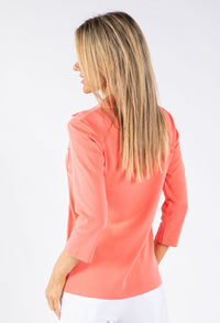 Diamante Detail Polo Top