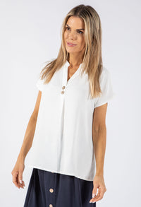 Coconut Button Blouse