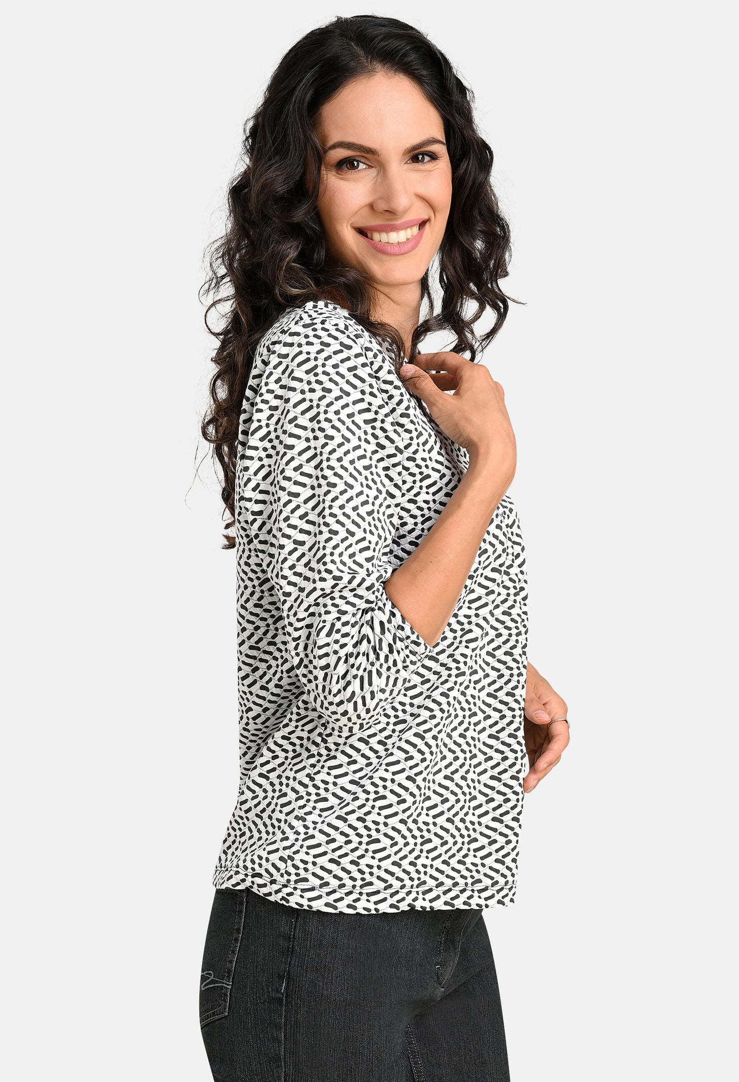 Jacquard Print Top