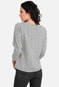 Jacquard Print Top