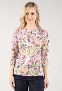 Paisley Printed Top