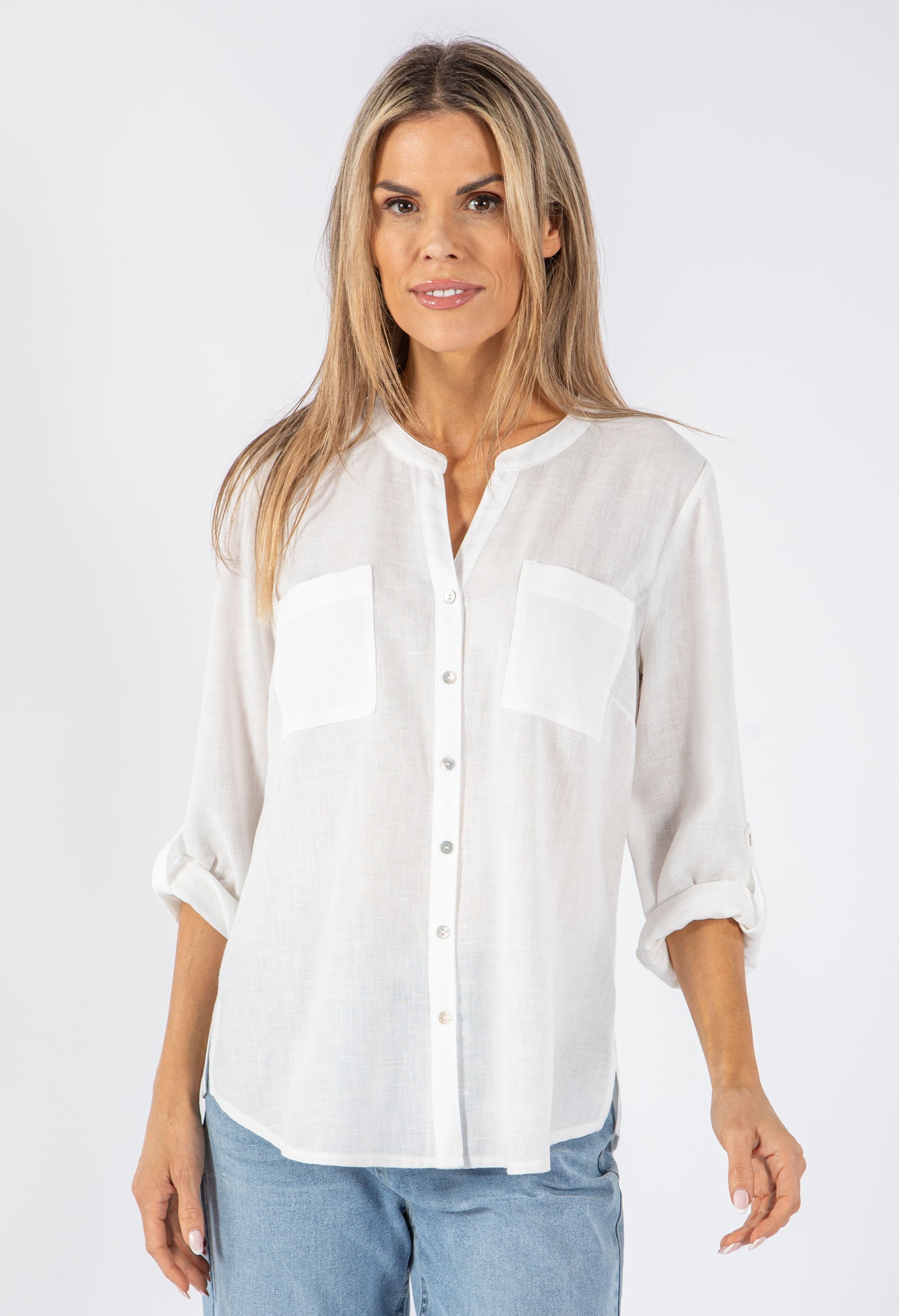 Linen Look Blouse