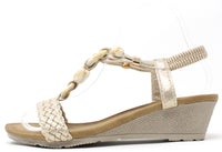 Stone Beaded Wedge