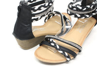 Triple Strap Wedge