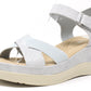 Shimmer Cross Strap Sandal