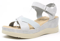 Shimmer Cross Strap Sandal