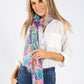 Abstract Leaf Print Scarf