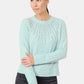 Diamante Neckline Knit Pullover