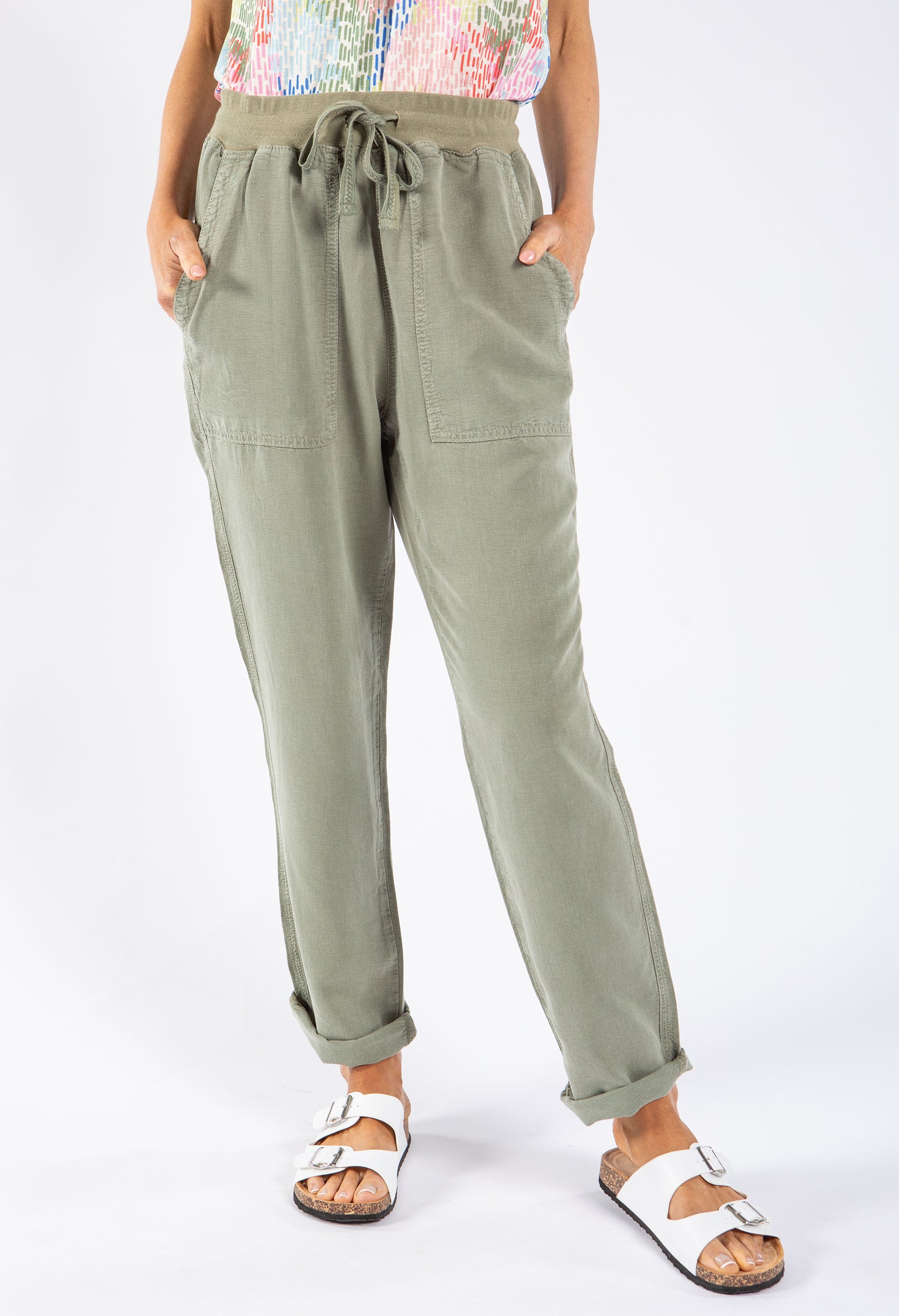 Soft Pull On Tencel Trouser