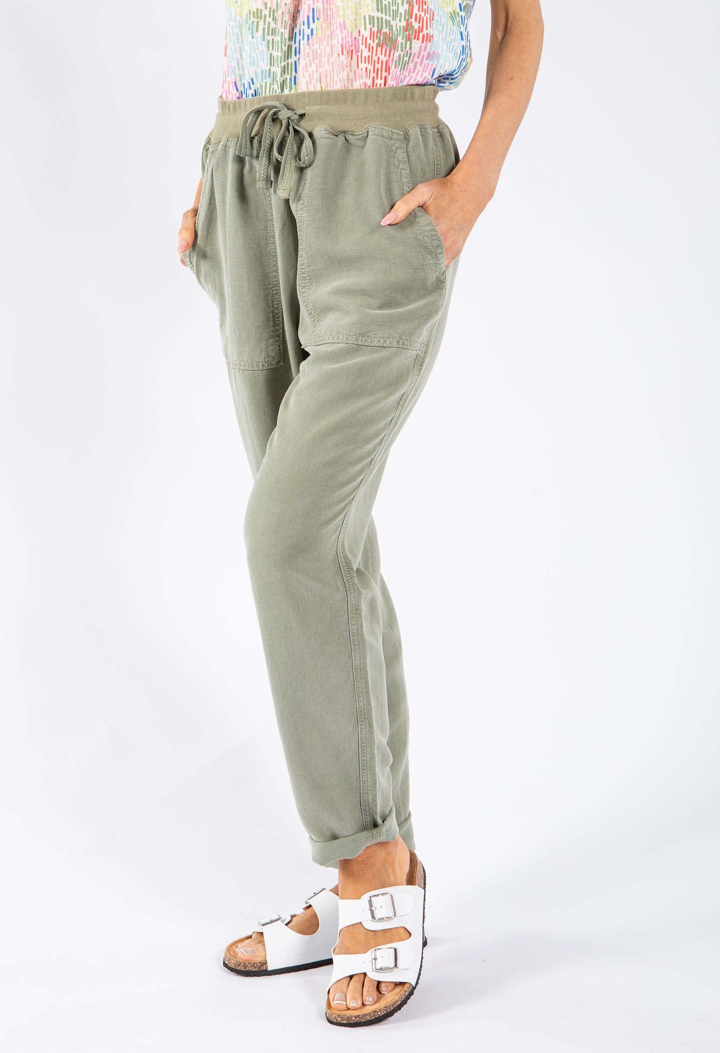 Soft Pull On Tencel Trouser