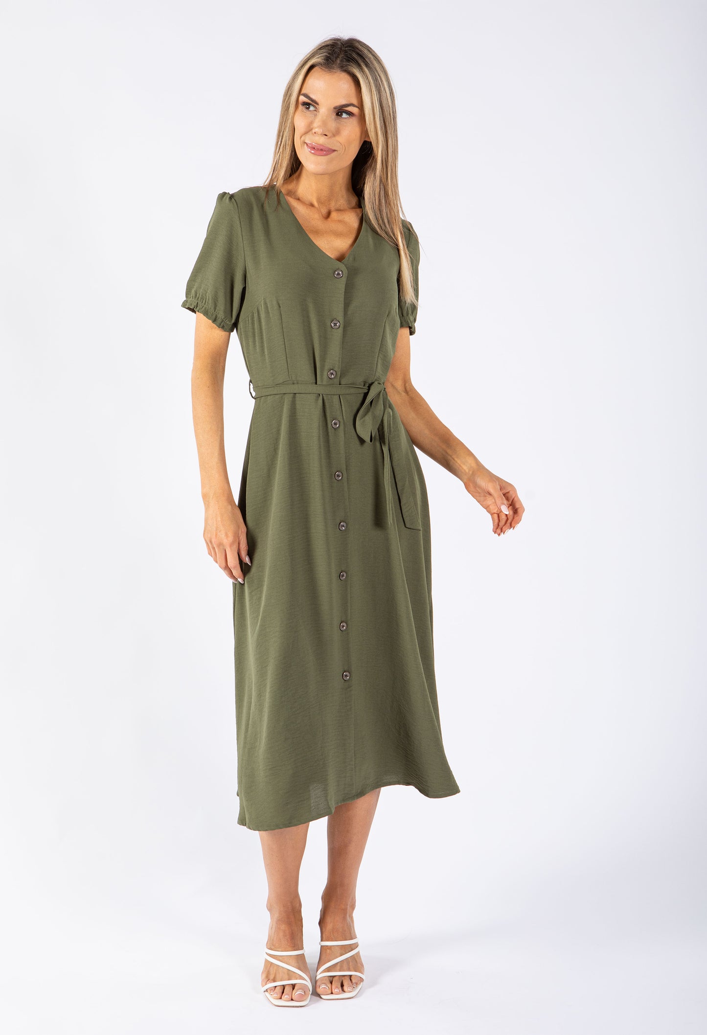 Button Up Midi Dress