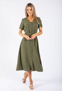 Button Up Midi Dress